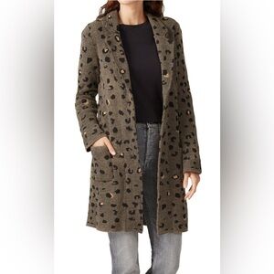 Leopard Sweater Coat